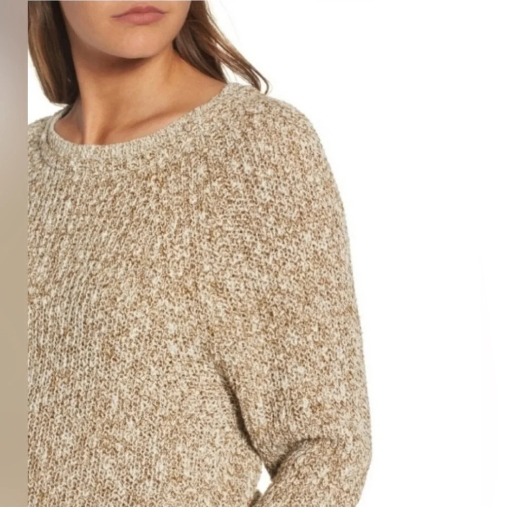 Free People Electric City Sweater, Granola Core, Wheat, Size Small